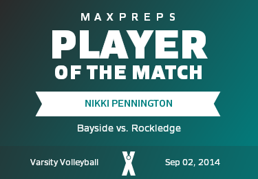 #12 Nikki Pennington Player of the Game badge