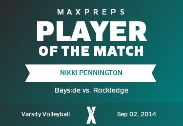 #12 Nikki Pennington Player of the Game badge