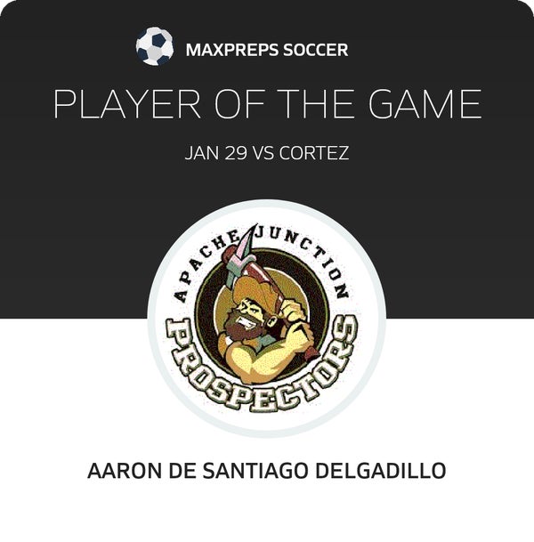 #10 A. DE SANTIAGO DELGADILLO Player of the Game badge