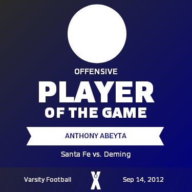 #2 Anthony Abeyta Player of the Game badge