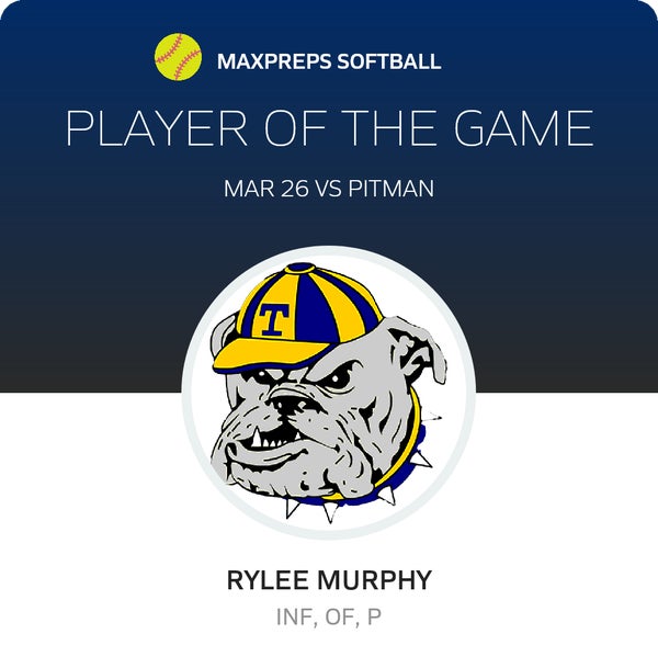 #4 Rylee Murphy Player of the Game badge