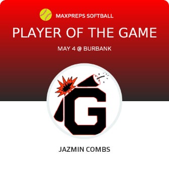 #17 Jazmin Combs Player of the Game badge