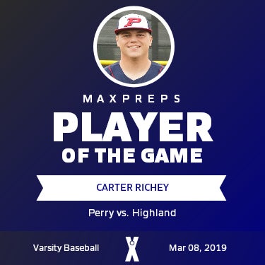 #21 Carter Richey Player of the Game badge