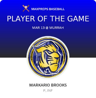 #8 Markario Brooks Player of the Game badge