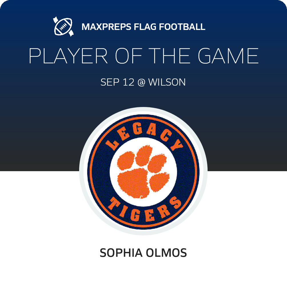 #1 Sophia Olmos Player of the Game badge