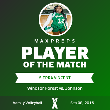 #12 Sierra Vincent Player of the Game badge