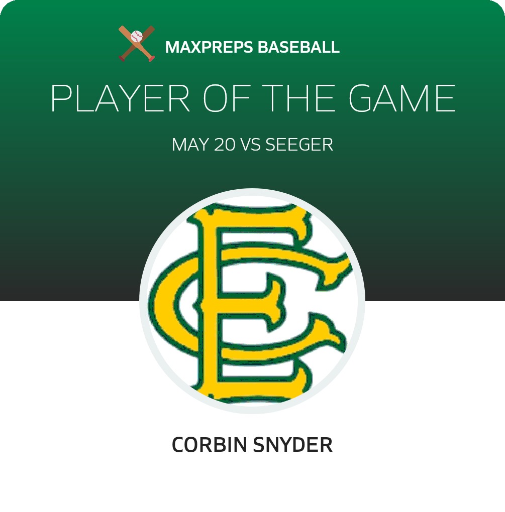 #7 Corbin Snyder Player of the Game badge