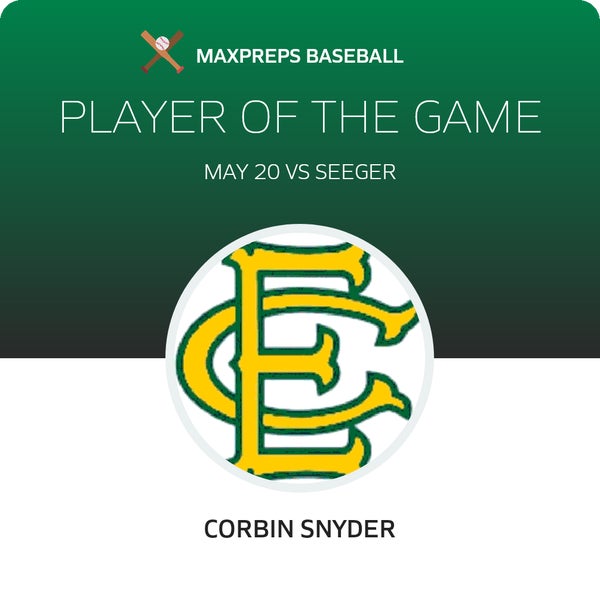#7 Corbin Snyder Player of the Game badge