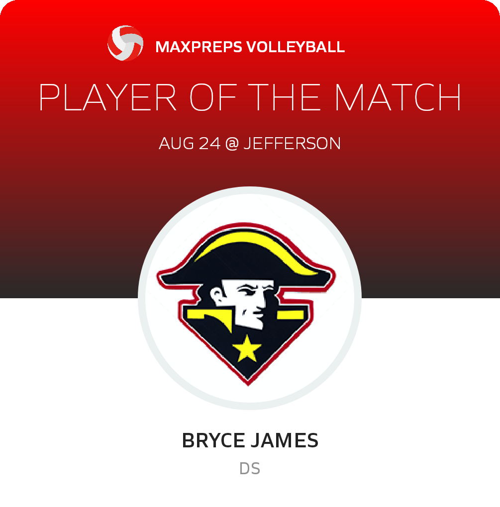 #3 Bryce James Player of the Game badge