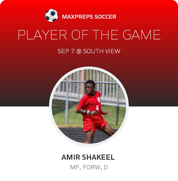 #4 Amir Shakeel Player of the Game badge