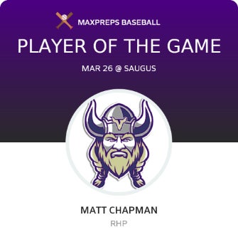 #35 Matt Chapman Player of the Game badge