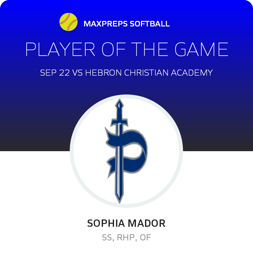 #6 Sophia Mador Player of the Game badge