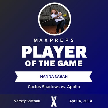 #15 Hanna Caban Player of the Game badge
