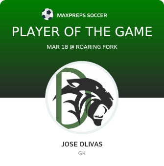 Jose Olivas Player of the Game badge