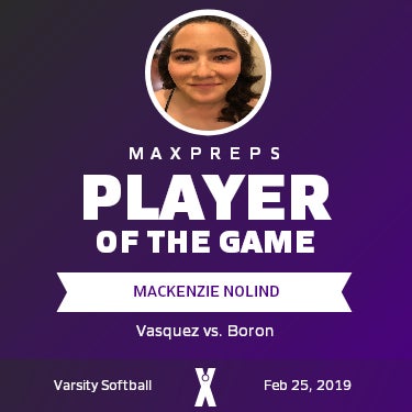 #11 Mackenzie Nolind Player of the Game badge
