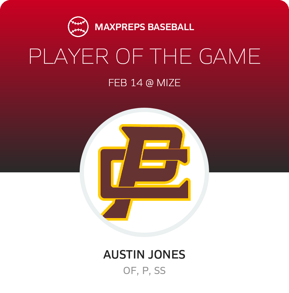 #2 Austin Jones Player of the Game badge