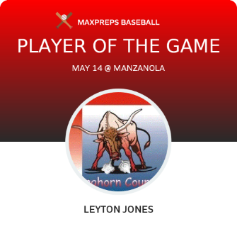 #22 Leyton Jones Player of the Game badge