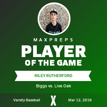 #2 Riley Rutherford Player of the Game badge