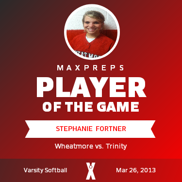 #9 Stephanie  Fortner Player of the Game badge