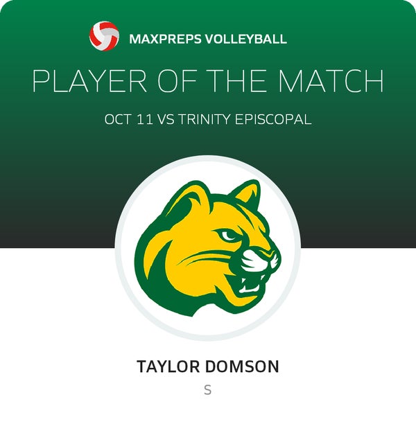 #7 Taylor Domson Player of the Game badge