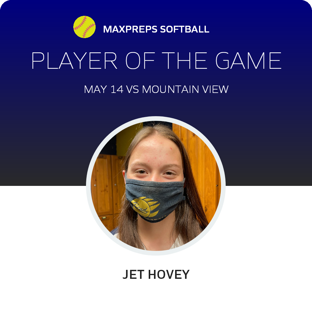 #8 Jet Hovey Player of the Game badge