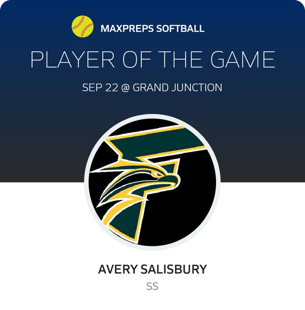 #21 Avery Salisbury Player of the Game badge