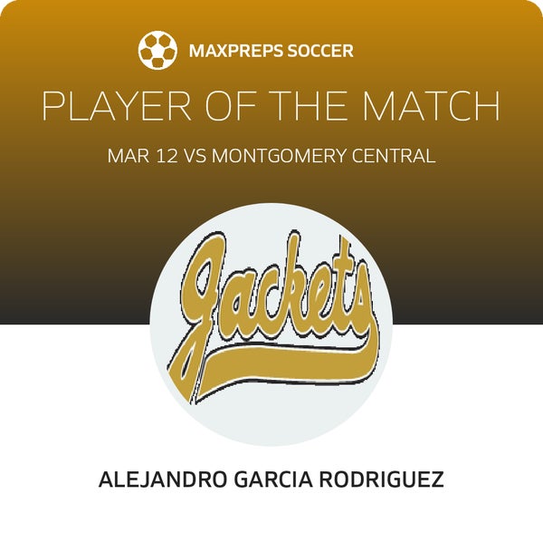#14 A. Garcia Rodriguez Player of the Game badge