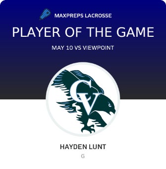 #29 Hayden Lunt Player of the Game badge