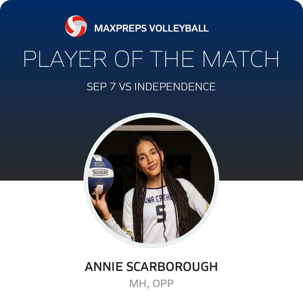 #5 Annie Scarborough Player of the Game badge