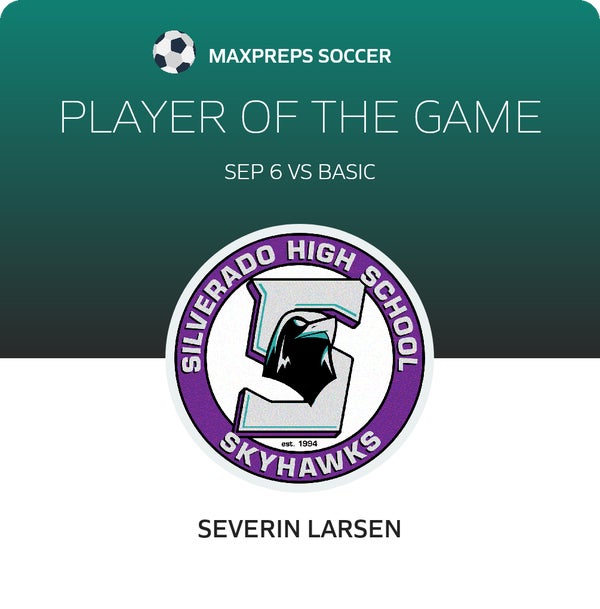 #8 Severin Larsen Player of the Game badge