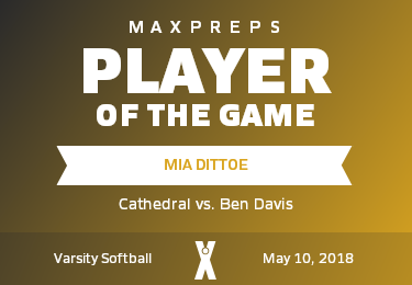 #14 Mia Dittoe Player of the Game badge