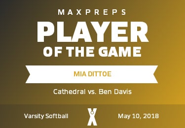 #14 Mia Dittoe Player of the Game badge