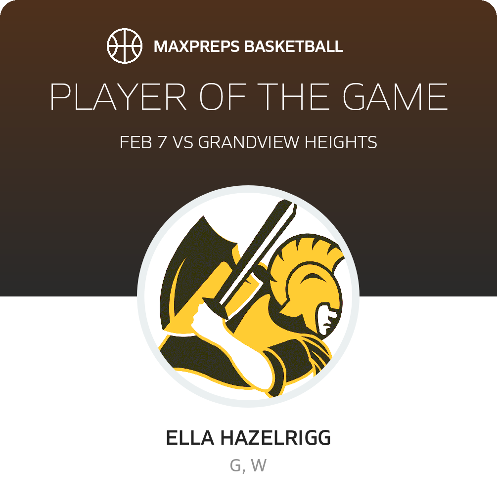 #23 Ella Hazelrigg Player of the Game badge