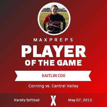 #1 Kaitlin Cox Player of the Game badge