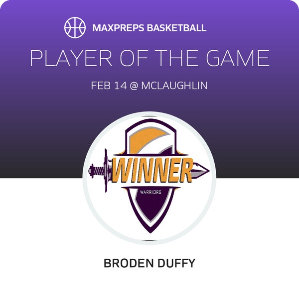 #31 Broden Duffy Player of the Game badge