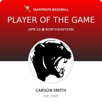 #4 Carson Smith Player of the Game badge