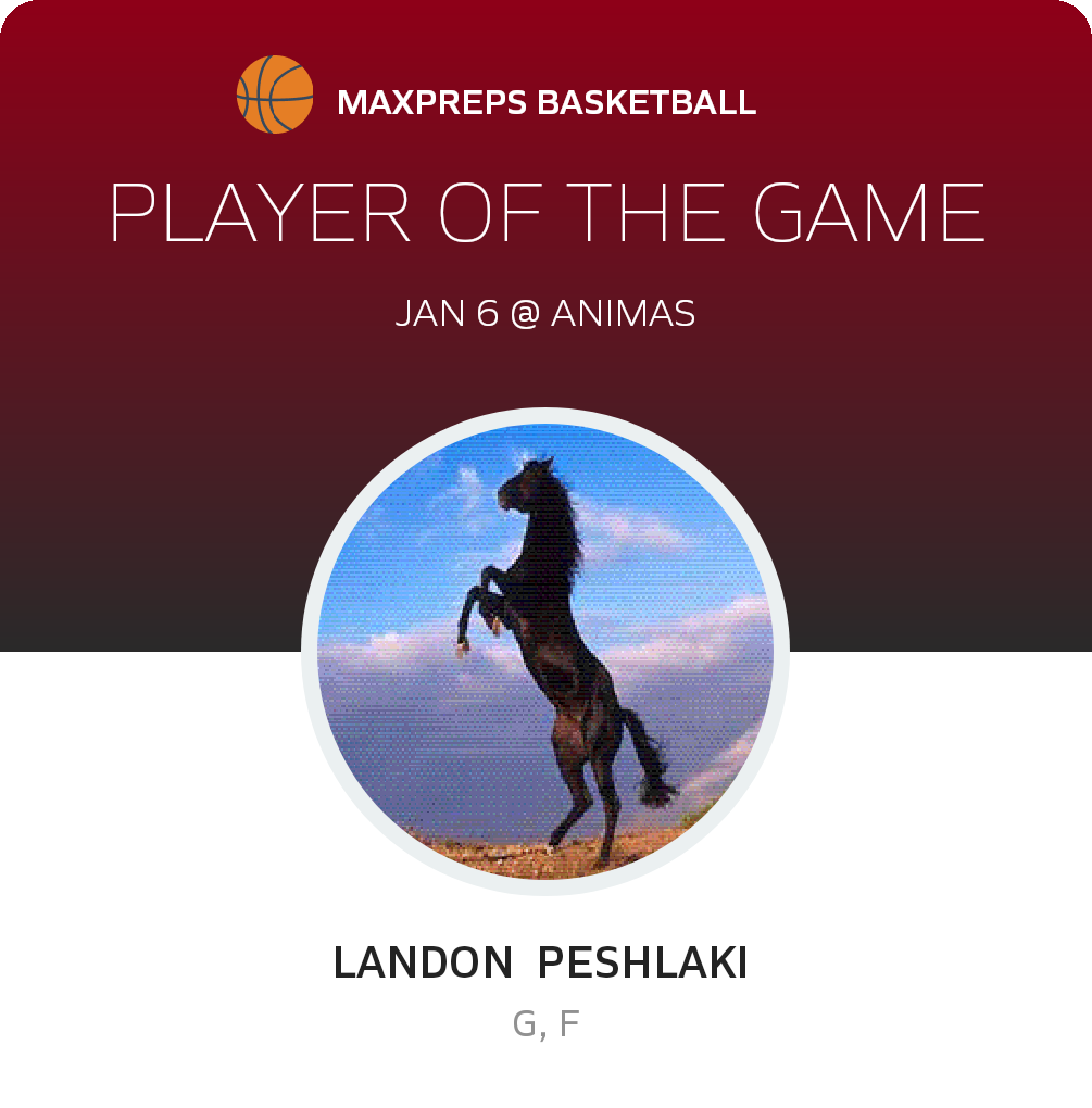 #24 Landon  Peshlaki  Player of the Game badge