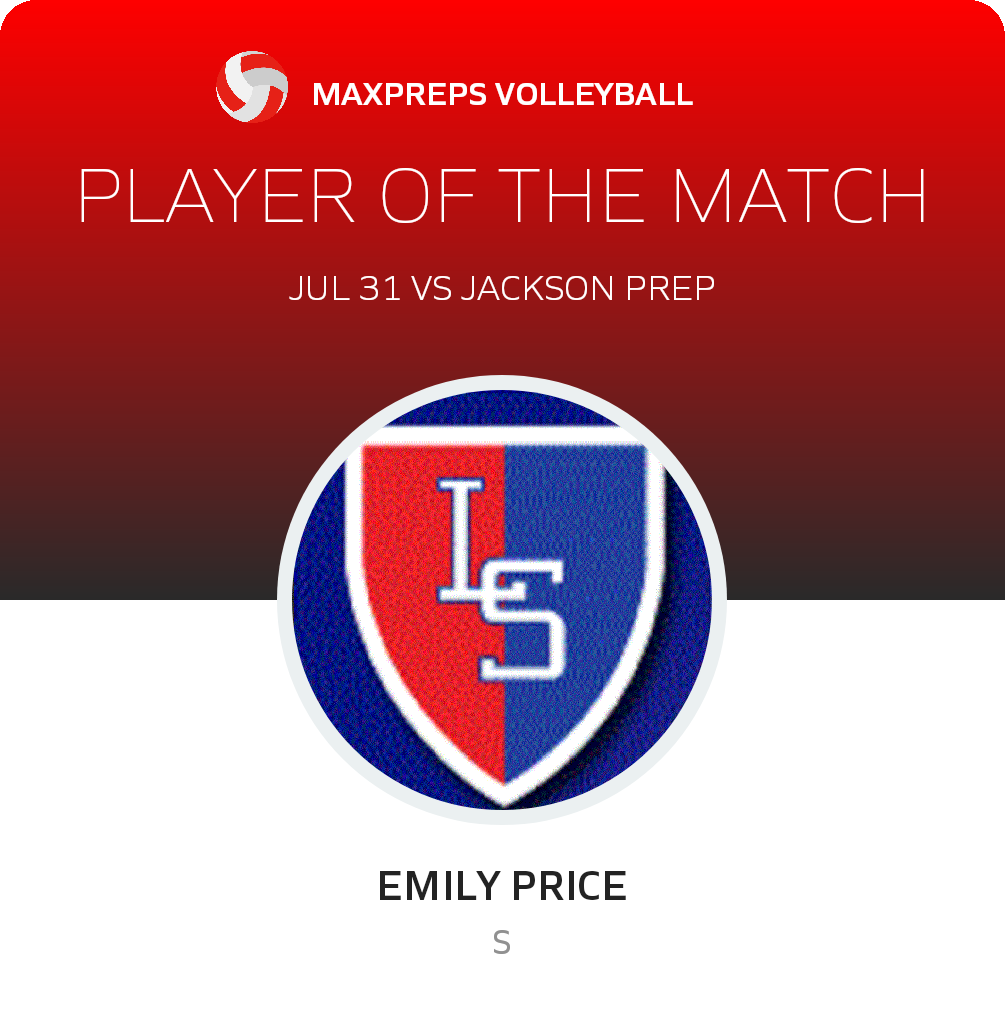 #24 Emily Price Player of the Game badge