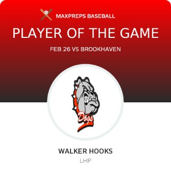 #19 Walker Hooks Player of the Game badge