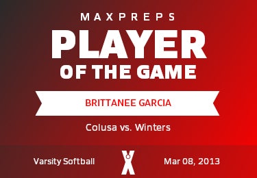 #6 Brittanee Garcia Player of the Game badge