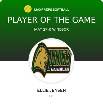 #7 Ellie Jensen Player of the Game badge