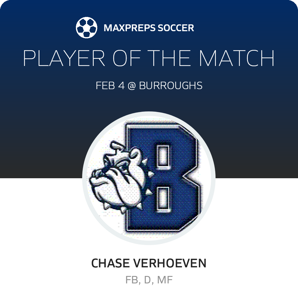 #23 Chase Verhoeven Player of the Game badge