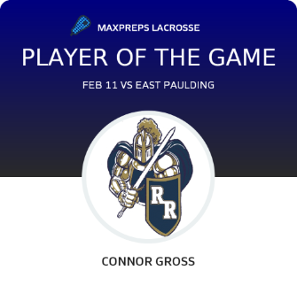 #23 Connor Gross Player of the Game badge