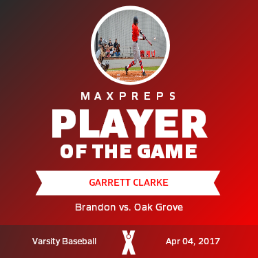 #34 Garrett Clarke Player of the Game badge