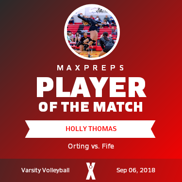 #9 Holly Thomas Player of the Game badge