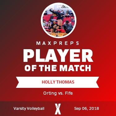 #9 Holly Thomas Player of the Game badge