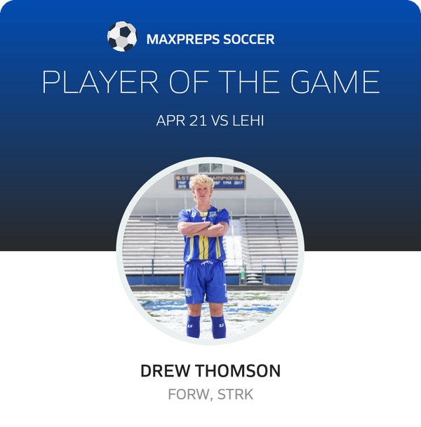 #7 Drew Thomson Player of the Game badge