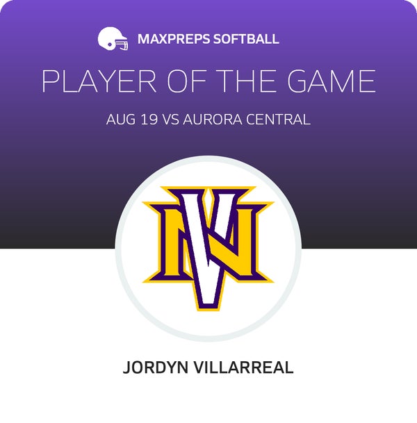#23 Jordyn Villarreal Player of the Game badge