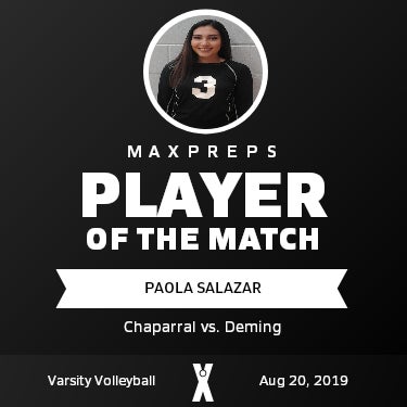 #3 Paola Salazar Player of the Game badge