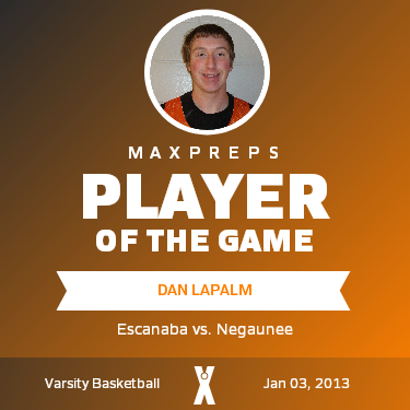#34 Dan LaPalm Player of the Game badge